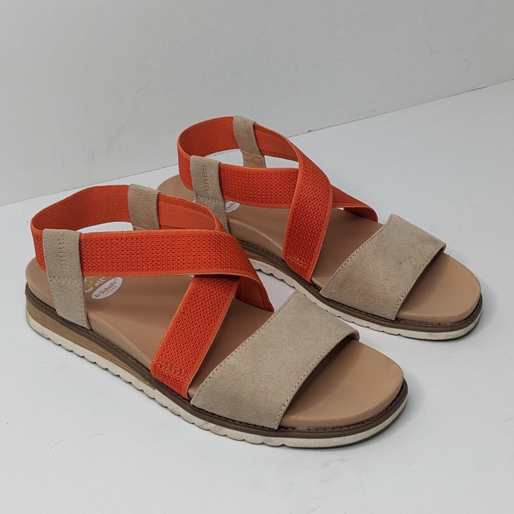 Dr. Scholl's Islander Strappy Sandals, Orange/Tan, Women's 6.5